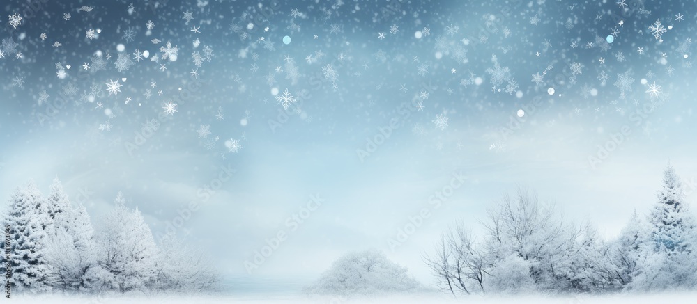 A winter holiday background with copy space featuring a Christmas themed design layout