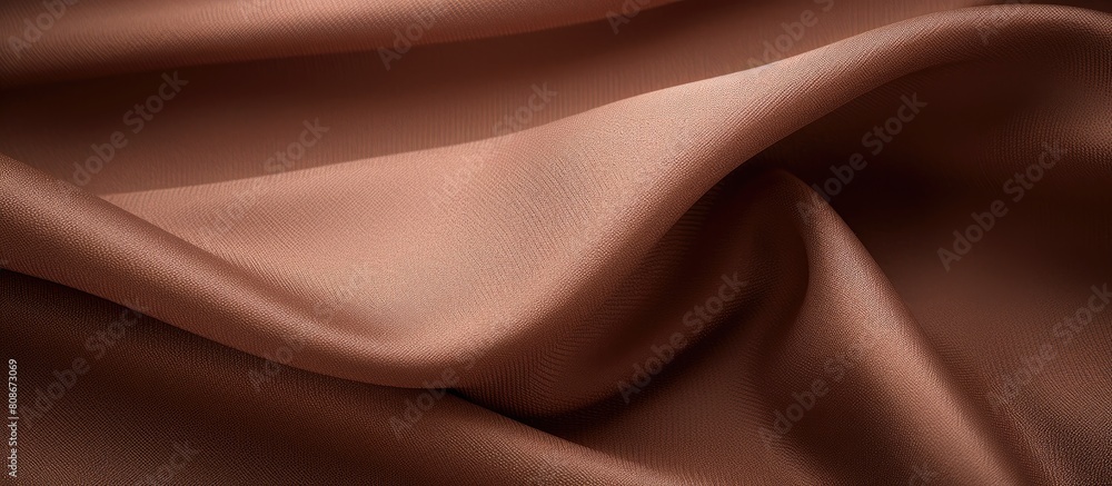 Closeup shot of a beautiful brown fabric with a textured background perfect for a copy space image Closeup shot of a beautiful brown fabric with a textured background perfect for a copy space image