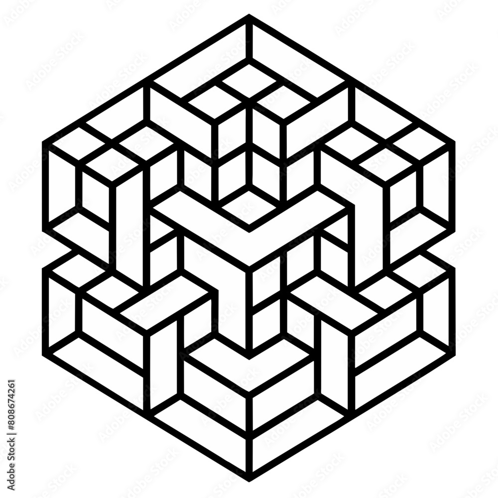 black and white cube black and white cube