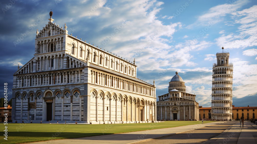 Cathedral of Pisa and Leaning Tower