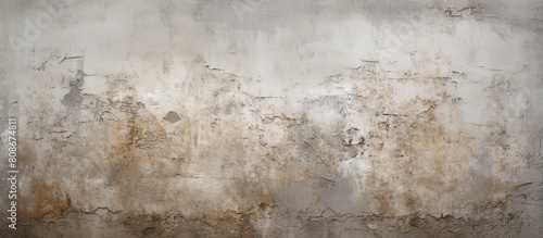 A gritty textural backdrop featuring a grubby and rough cement wall Perfect copy space image photo