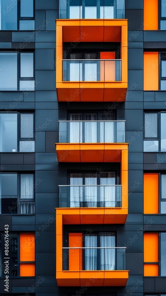 Architecture detail Facade design Modern building Black and White Architecture detail Facade design Modern building Black and White