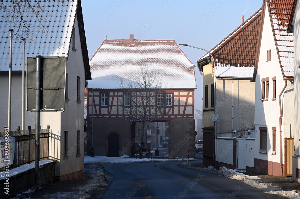 Obraz premium Altes Rathaus in Lengfeld