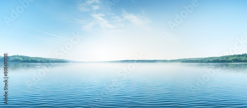 Gorgeous copy space image showcasing a serene water backdrop