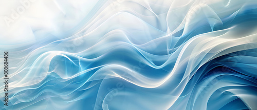 Digital illustration of a digital background blue ,Abstract backdrop blue gradient and waves ,abstract blue background with smooth lines and waves