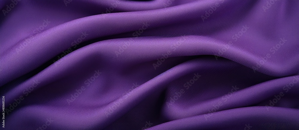 Fototapeta premium The seamless purple fabric has a tactile texture and serves as a background with ample copy space for images