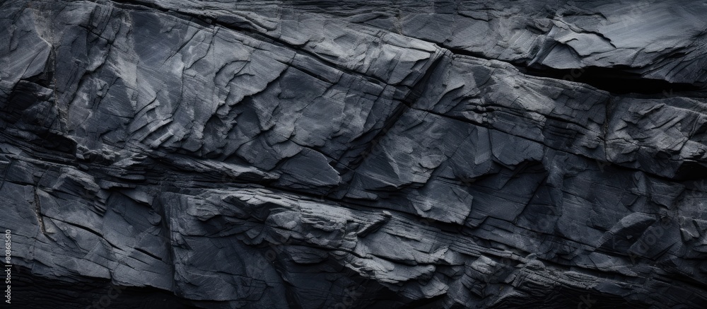 Black stone texture for banner or wallpaper with a rock like appearance ideal for creating a visually appealing copy space image Black stone texture for banner or wallpaper with a rock like appearance ideal for creating a visually appealing copy space image