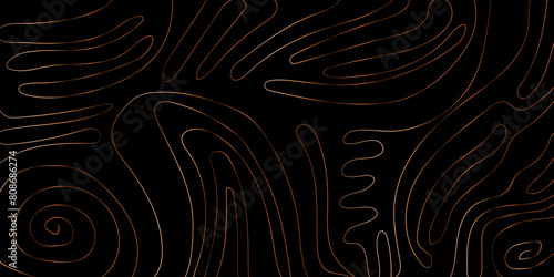 Dark background lines and curves vector abstract beautiful design 