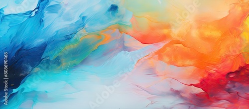 Closeup of a colorful oil paint background perfect for copy space image