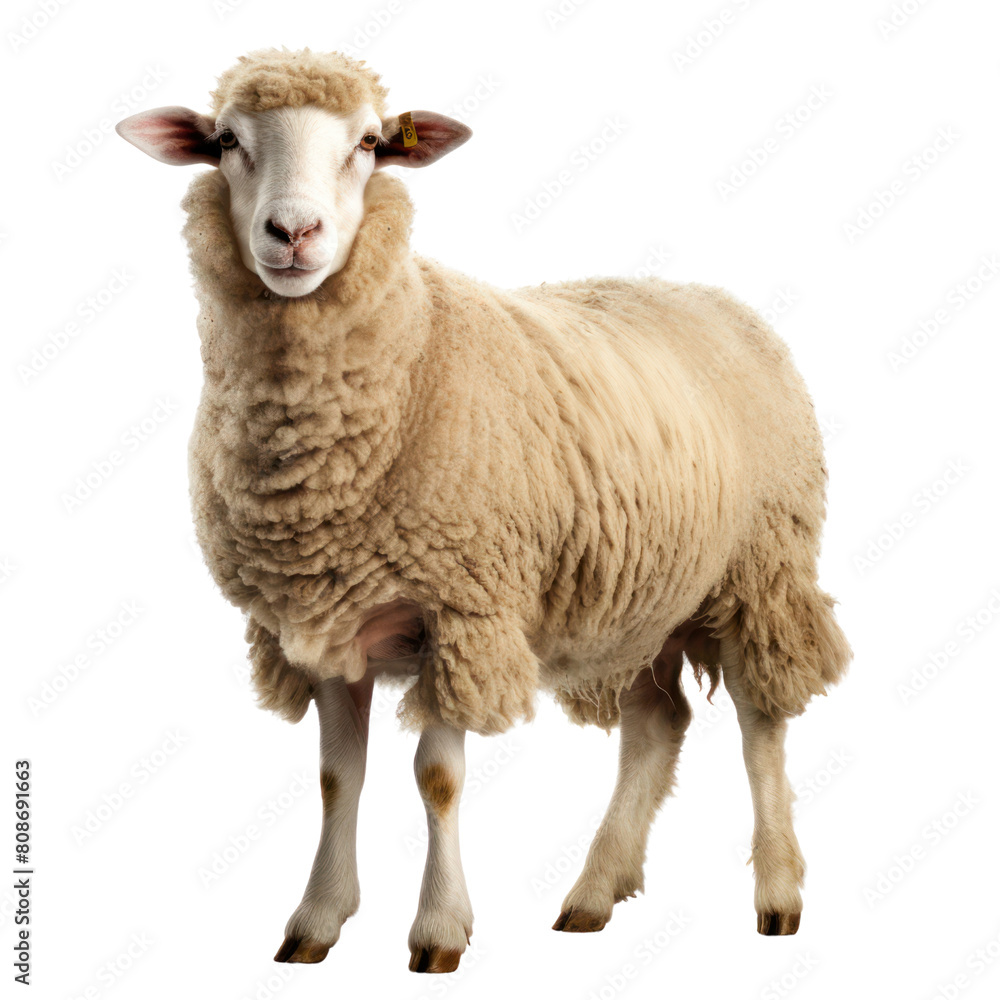 white sheep isolated on transparent background white sheep isolated on transparent background