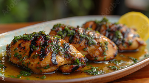 Chicken breast in garlic sauce