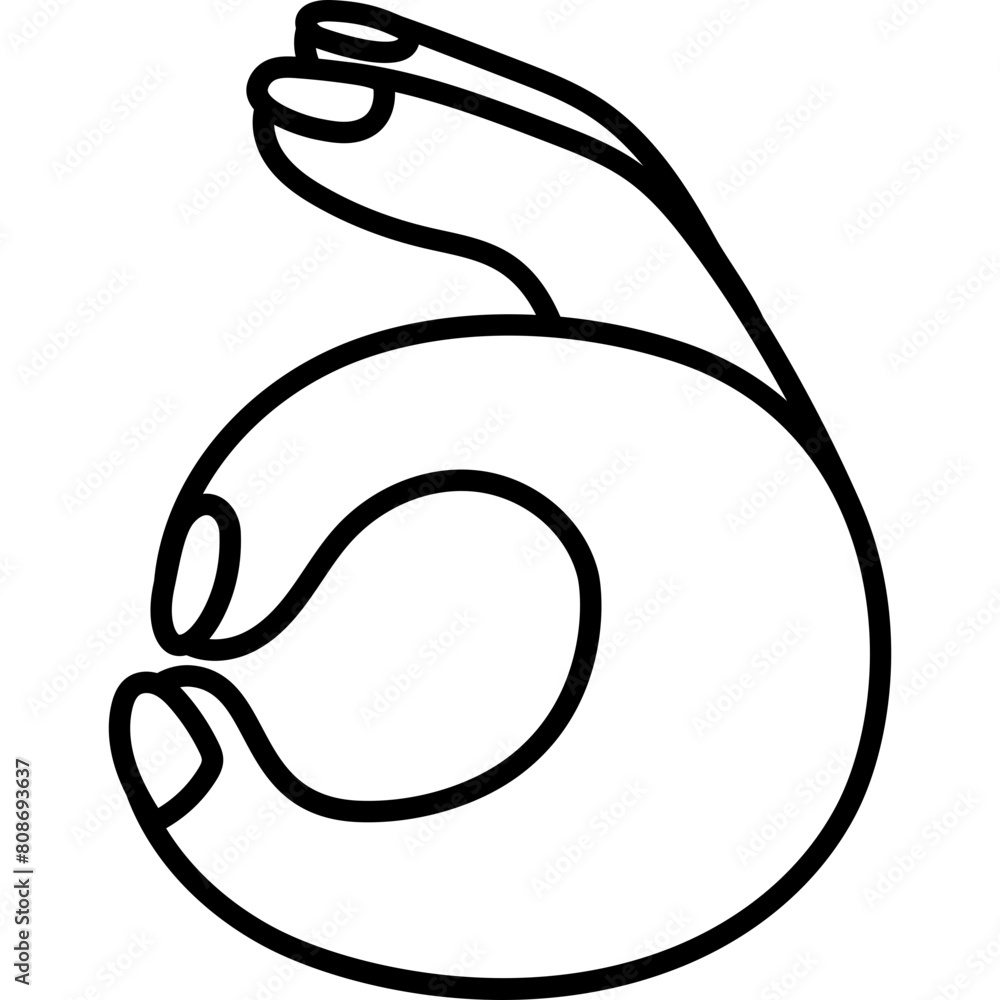 Hand drawn outline doodle of hand gesture of OK and agree. Satisfaction, super, success, YES, excellent, good job, achievement concept. Arm showing symbol Okay with fingers Hand drawn outline doodle of hand gesture of OK and agree. Satisfaction, super, success, YES, excellent, good job, achievement concept. Arm showing symbol Okay with fingers
