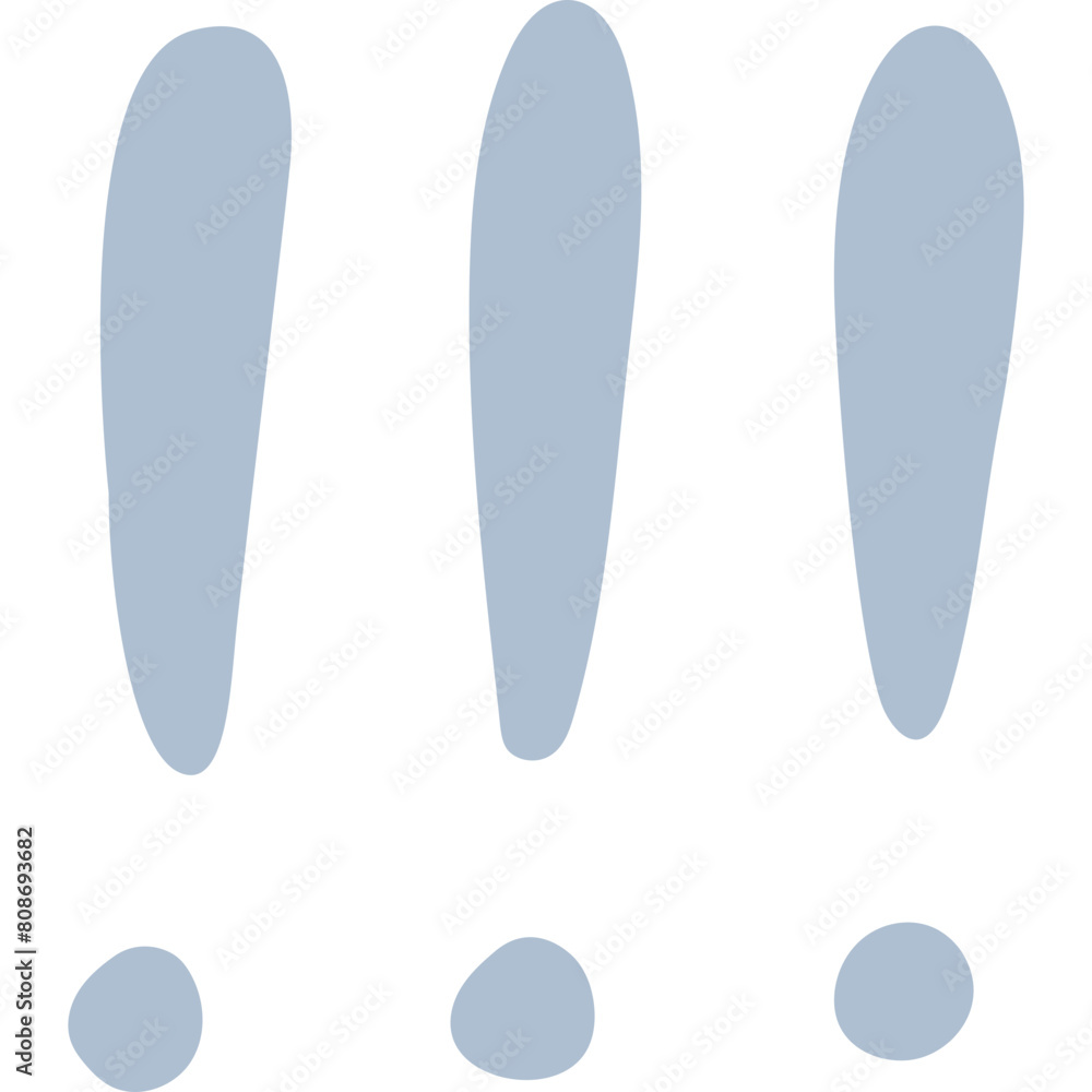 Cute hand drawn flat exclamation points for decoration and design. Simple naive symbol clipart. Sign of important things or note Cute hand drawn flat exclamation points for decoration and design. Simple naive symbol clipart. Sign of important things or note