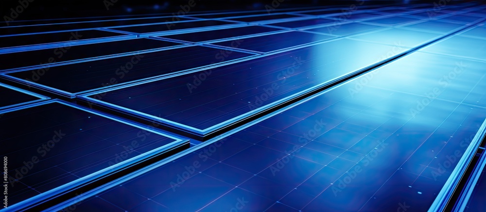 Image of a solar panel with empty space for text or other visual elements. Copy space image. Place for adding text and design Image of a solar panel with empty space for text or other visual elements. Copy space image. Place for adding text and design