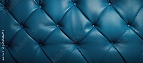High resolution photo of a luxury blue leather with a close up shot providing ample copy space image