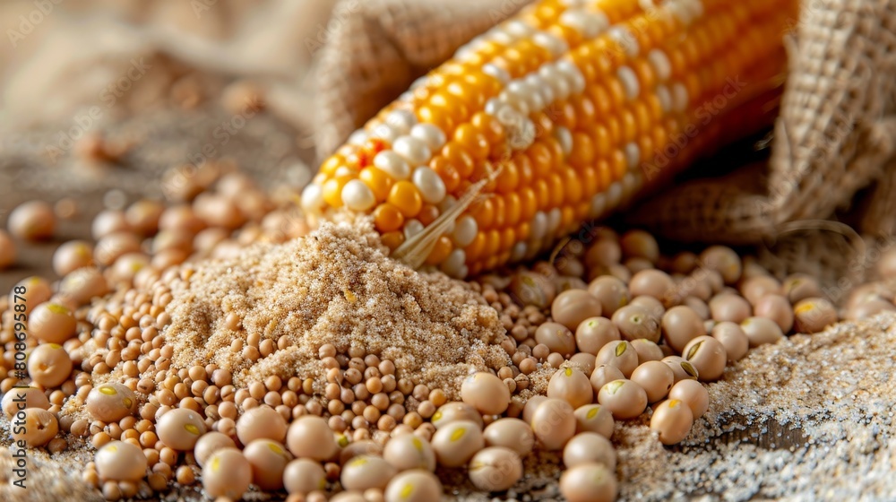 Gathering freshly harvested maize seeds with a special technique for sustainable farming Gathering freshly harvested maize seeds with a special technique for sustainable farming