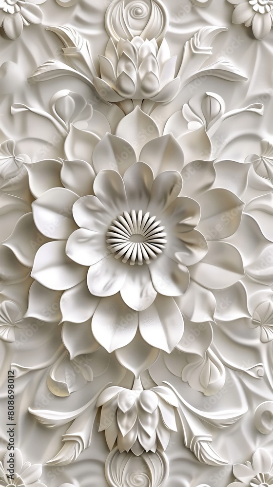 Diwali Celebration Wallpaper, with White 3D Decorative Pattern Diwali Celebration Wallpaper, with White 3D Decorative Pattern
