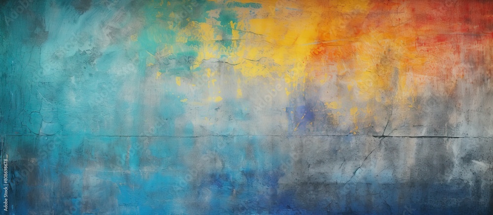 Abstract grunge wall texture with vibrant colors serving as a background image It resembles a concrete wall texture. Copy space image. Place for adding text and design Abstract grunge wall texture with vibrant colors serving as a background image It resembles a concrete wall texture. Copy space image. Place for adding text and design