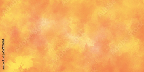 yellow or orange watercolor background texture with grunge effect, grunge bright abstract orange design paper textured, turmeric yellow or mustard yellow grunge texture.