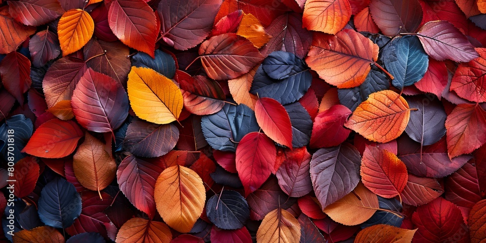 full frame background consisting of pile of multicolored autumn leaves placed one on another full frame background consisting of pile of multicolored autumn leaves placed one on another