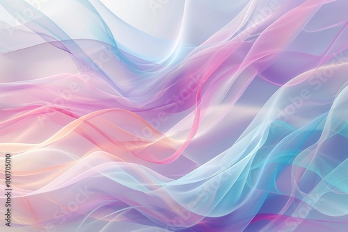 Subtle abstract background with soft pastel waves. Gradient colors For designing , Ai generated