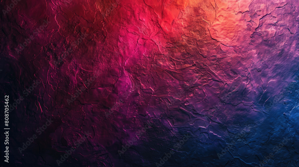 Dark Grainy Gradient Background with Purple, Red, Orange, Blue, Black Colors: Banner Poster Cover Abstract Design