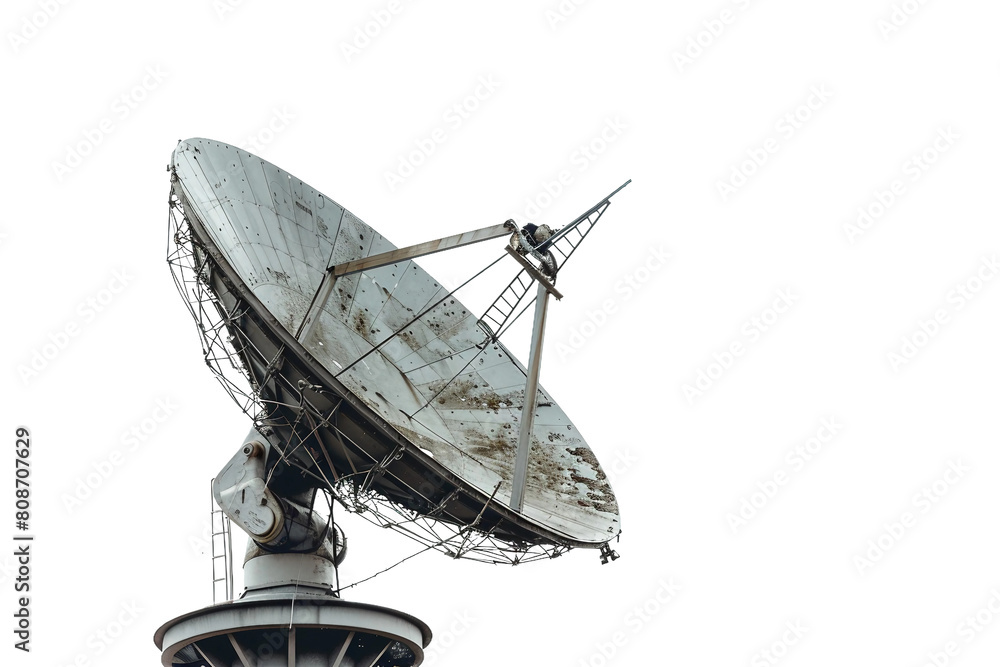 Wireless Communication Antenna isolated on transparent background