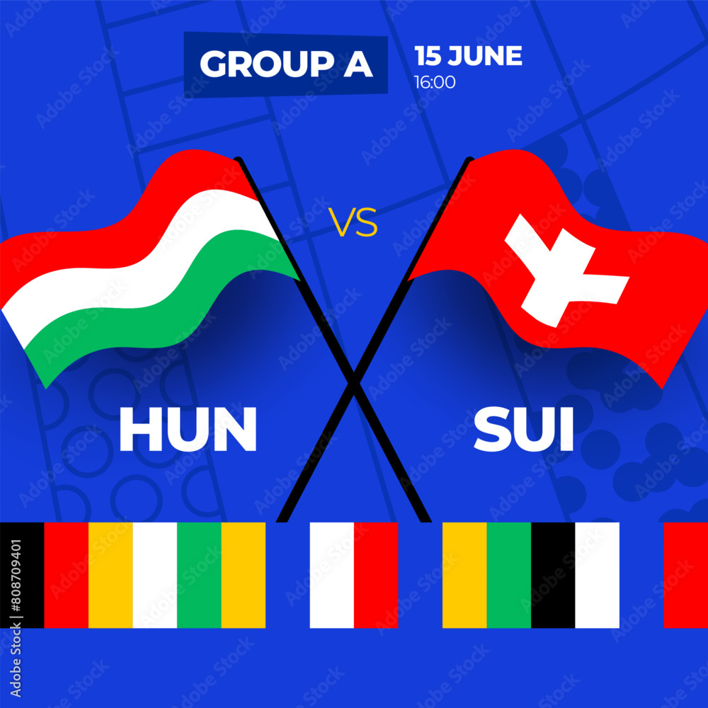 Hungary vs Switzerland football 2024 match versus. 2024 group stage