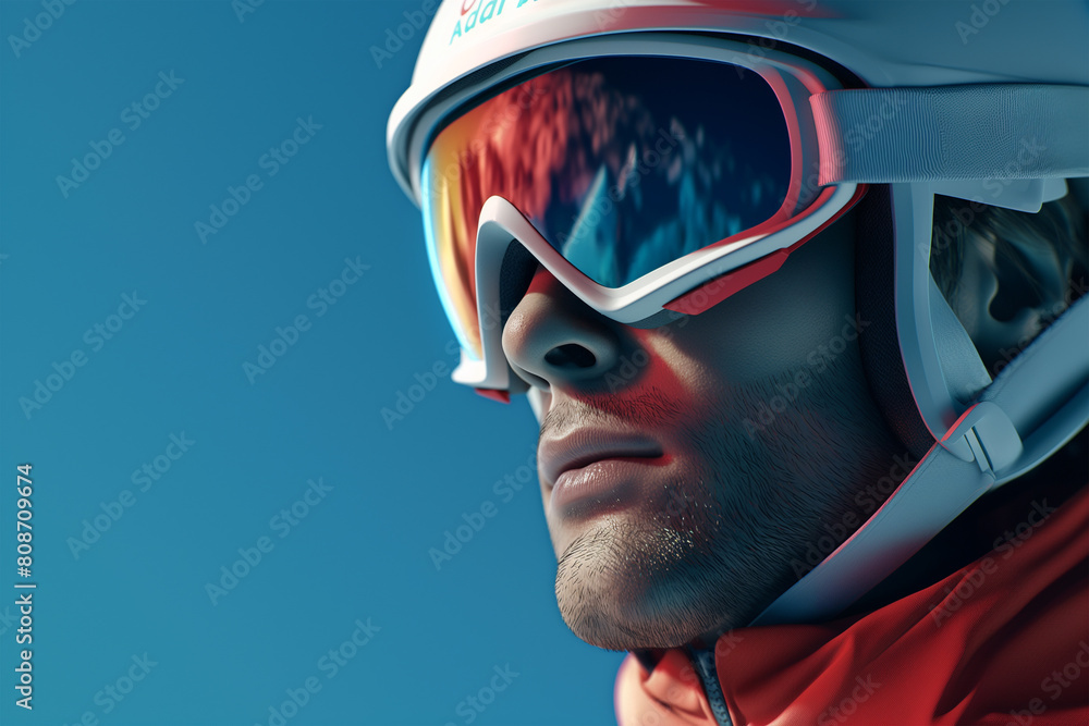 Portrait of a Olympic sports athlete isolated Portrait of a Olympic sports athlete isolated