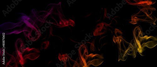 red plasma clasp smoke effect, smoke or fire glow, visual effect layer overlay isolated black