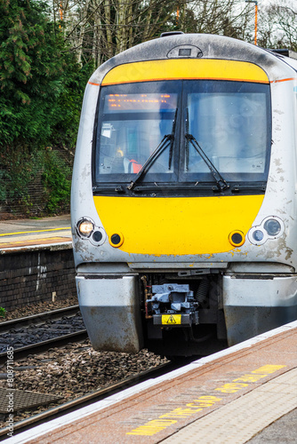 Diesel Electric passenger commuter railway station network rail british rail railways west midlands england uk