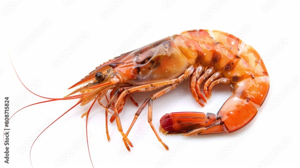 custom made wallpaper toronto digitalClose up Fresh shrimp and long arm isolated on white background. The giant river prawn on white background. Grilled giant river prawns are popular