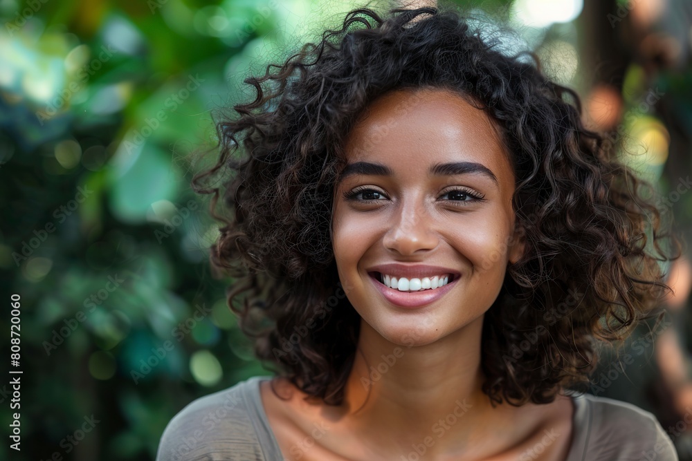 Smiling Woman With Freckled Hair and Necklace Smiling Woman With Freckled Hair and Necklace