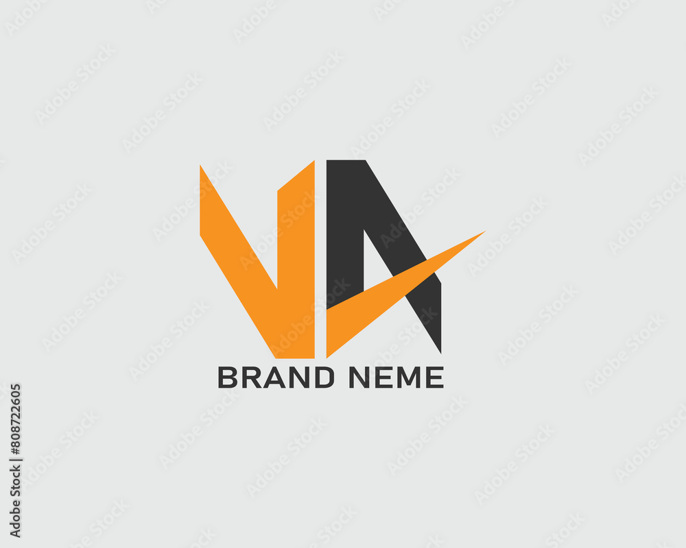 VA letter personal logo design template VA letter personal logo design template