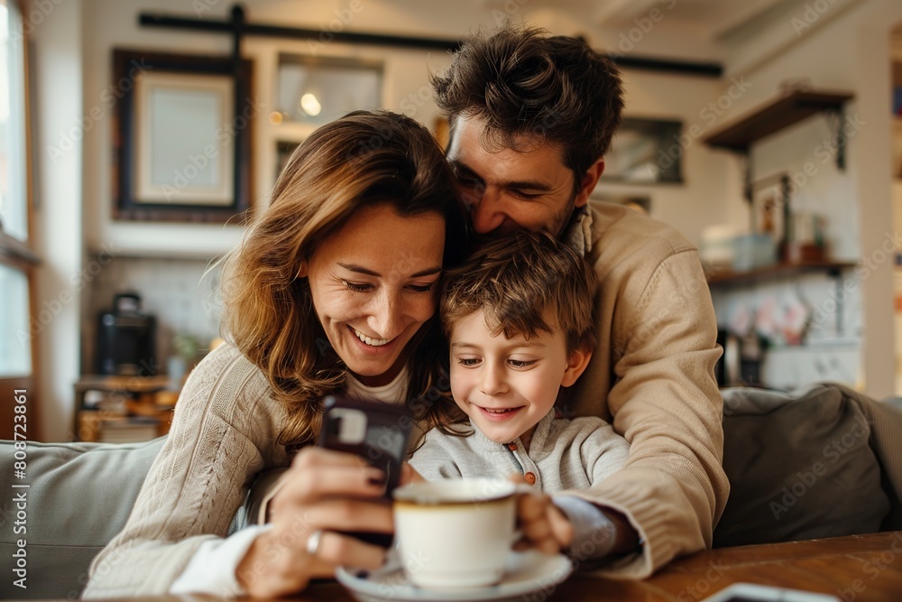 Man and Woman Looking at Cell Phone Man and Woman Looking at Cell Phone