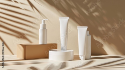 This sunscreen package includes  pieces of nonbranded minimalist and elegant design  Generated by AI