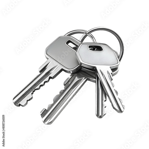 house keys isolated on transparent background