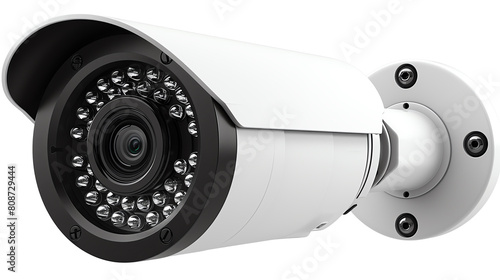 Keep an eye on your property with this weatherproof security camera. white isolate background 