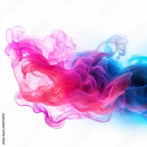 The image shows a colorful smoke.