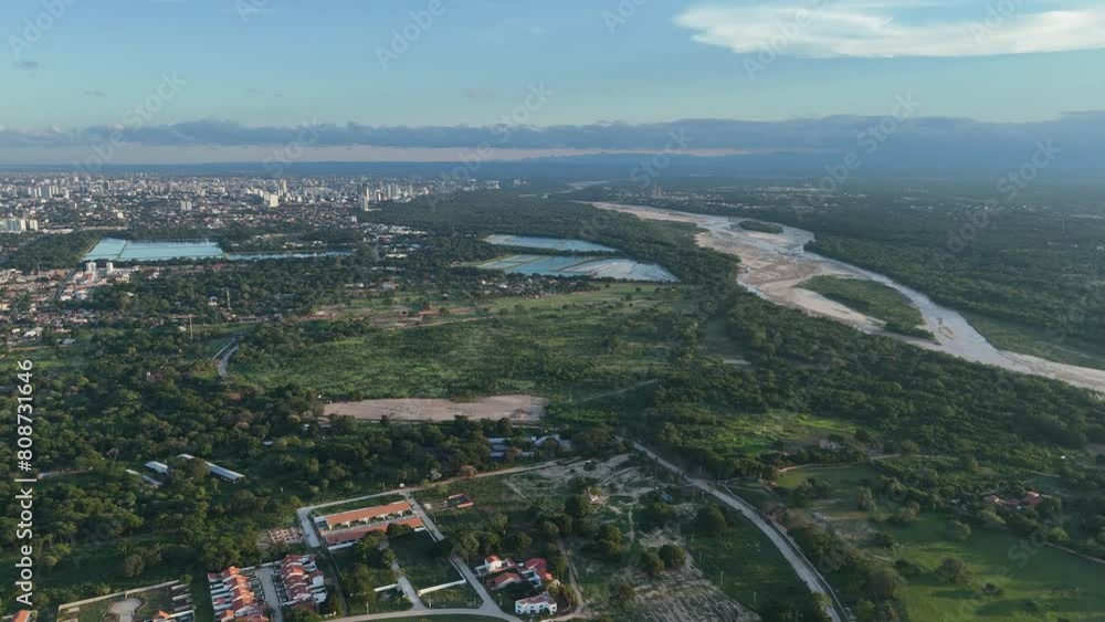 Verdant Escape: Drone Perspective of Country Landscape Verdant Escape: Drone Perspective of Country Landscape