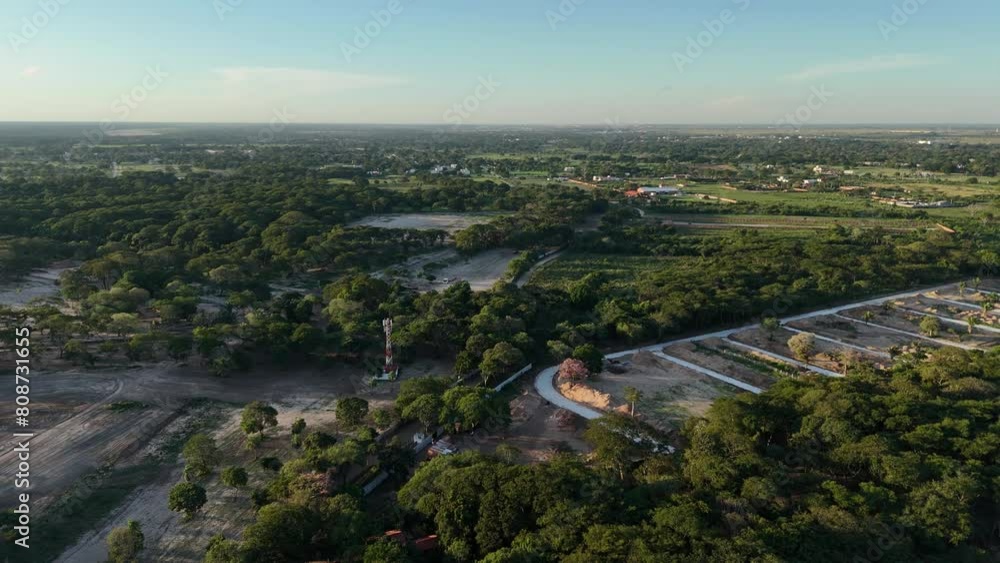 Drone’s Journey Through Verdant Village Landscapes Drone’s Journey Through Verdant Village Landscapes