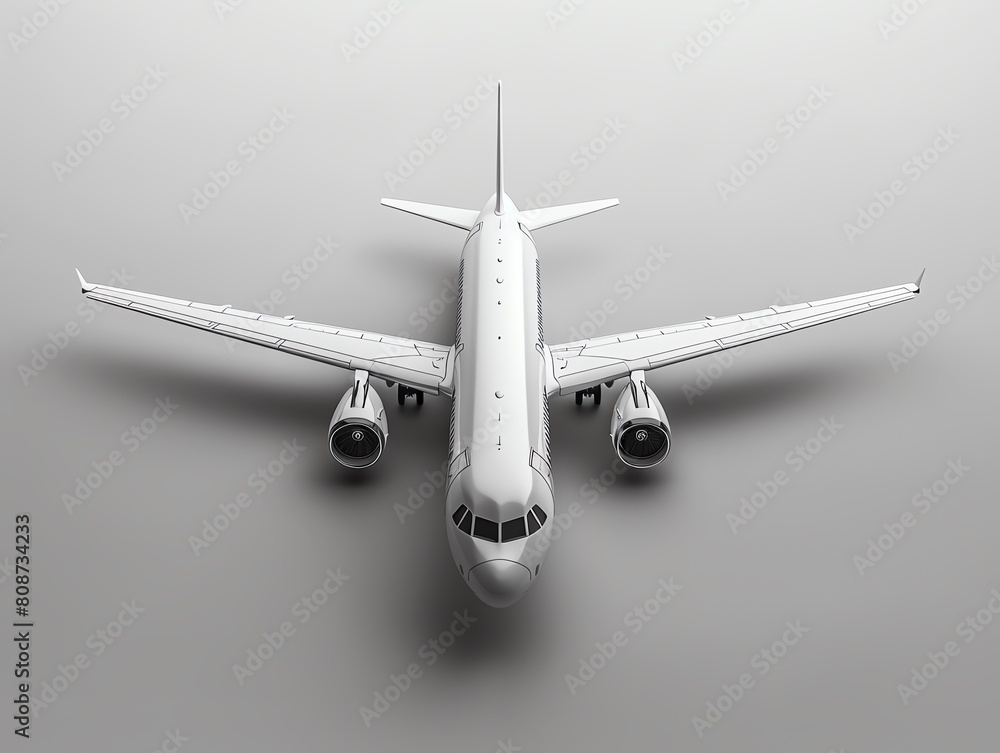 A photo of a generic airplane. A photo of a generic airplane.