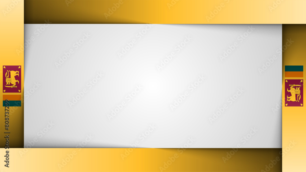 Fototapeta premium Edge background SriLanka graphic and label.