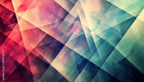 Abstract Colorful Triangles in Gradient Design