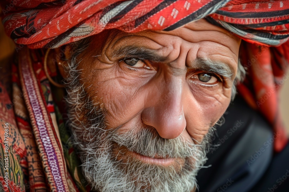 Bedouin man. Arab culture person. Generate Ai Bedouin man. Arab culture person. Generate Ai