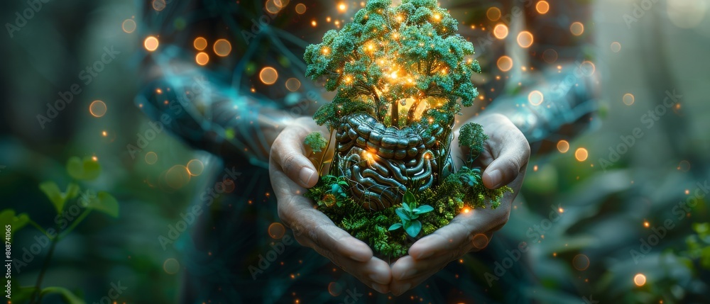 An analysis of green energy recycling, carbon neutrality, and investment sustainability. Businessmen analyze the impact of climate change on investments. An analysis of green energy recycling, carbon neutrality, and investment sustainability. Businessmen analyze the impact of climate change on investments.