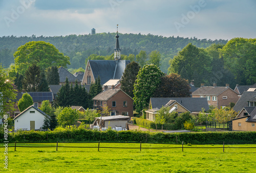 Village of Stokkum and Watchtower Montferland in the Bergherbos nature reserve photo