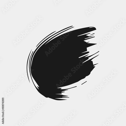 ink Brush Stroke, Dirty textures of banners, boxe, frames and design element