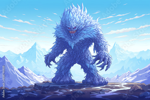 The abominable snowman is a legendary creature that is said to inhabit the Himalayas