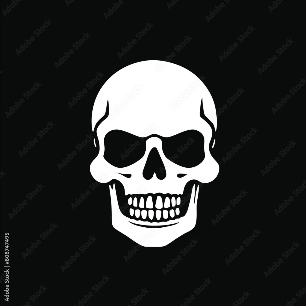 Human skull icon vector illustration Human skull icon vector illustration